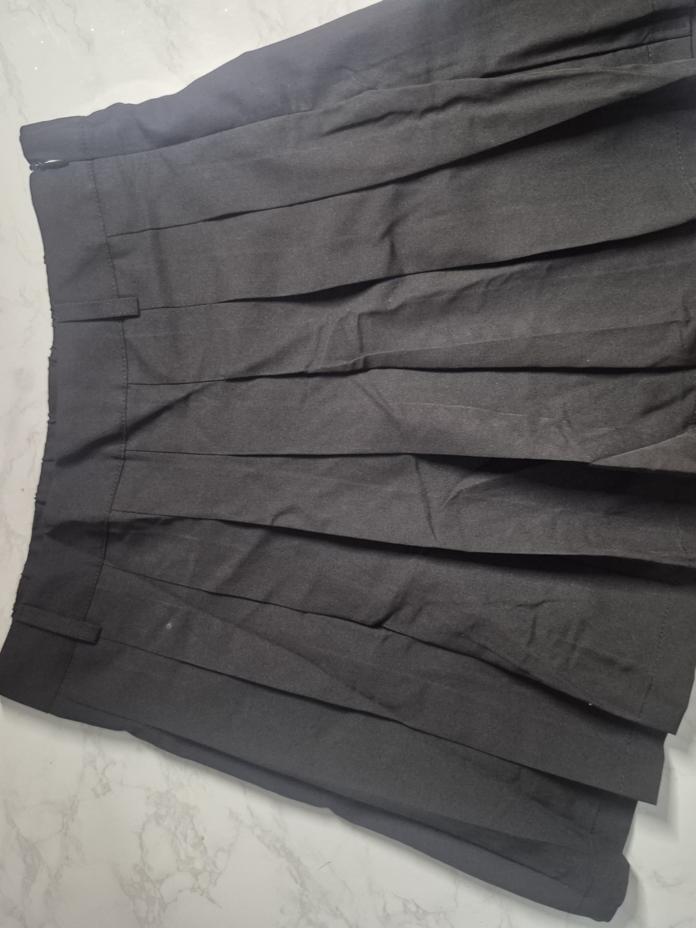 Women's Black Pleated Circle Skirt - Classic Schoolgirl Skater Style